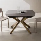 Rozkładany stół beczkowy z warstwowego HPL z różnymi wykończeniami - Incontro Viadurini