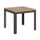 Rozkładany stół jak książka do 180 cm z żelaza i drewna Wyprodukowano we Włoszech - Ocean Viadurini