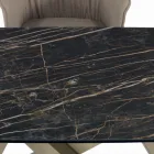 Rozkładany stół z podstawą i blatem w różnych wykończeniach Made in Italy - Settimmio Viadurini