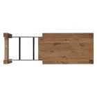 Rozkładany stół z fornirowanymi nogami i blatem Made in Italy - Tash Viadurini