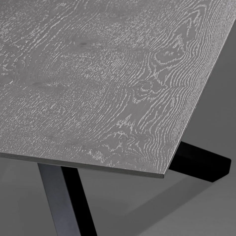 Rozkładany stół z nogami S70 Made in Italy - Sagi Viadurini