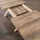 Stół rozkładany z blatem z drewna melaminowego - Atessa Viadurini