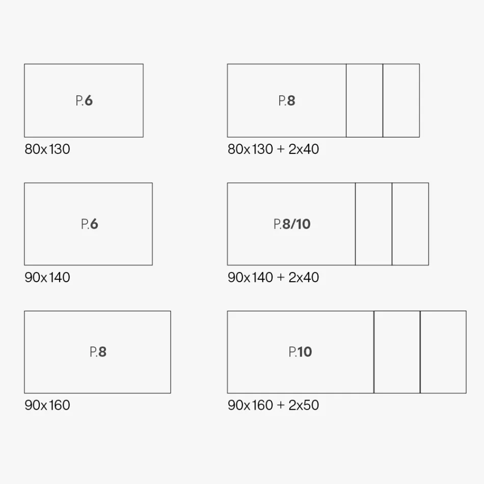 Rozkładany stół z blatem z melaminy i metalową podstawą - Ariel Viadurini