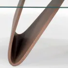 Rozkładany stół ze szklanym blatem Made in Italy - Equatore Viadurini