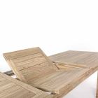 Wysuwany drewniany stół ogrodowy 8 osób projektuje Homemotion - Gismondo Viadurini
