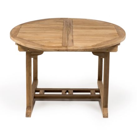 Rozkładany stół ogrodowy z naturalnego drewna tekowego - Yggdrasil Viadurini