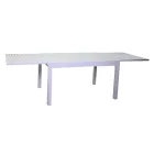 Rozkładany stół ogrodowy wykonany w całości z aluminium - Sheet Viadurini