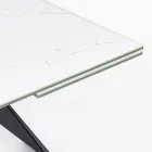 Stół Rozkładany do Jadalni 240 cm Szklano-Ceramiczny Blat - Barone Viadurini