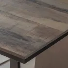 Rozkładany stół do jadalni z drewna i metalu do 280 cm - Gallotto Viadurini