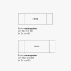 Rozkładany stół do salonu z metalu i ceramiki szklanej Made in Italy - Meluso Viadurini