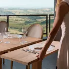 Rozkładany stół do salonu z litego drewna tekowego - Fidia Viadurini