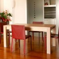 Rozkładany stół z drewna dębowego, L160 / 260xP90cm, Jacob