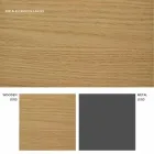 Stół rozkładany z dębowym blatem Daryl, wyprodukowany we Włoszech Viadurini