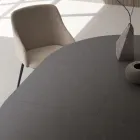 Rozkładany stół do 180 cm Okrągły laminowany Hpl Made in Italy - Bastiano Viadurini