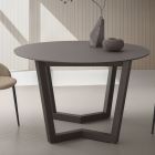 Rozkładany stół do 180 cm Okrągły laminowany Hpl Made in Italy - Bastiano Viadurini