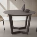Rozkładany stół do 180 cm Okrągły laminowany Hpl Made in Italy - Bastiano