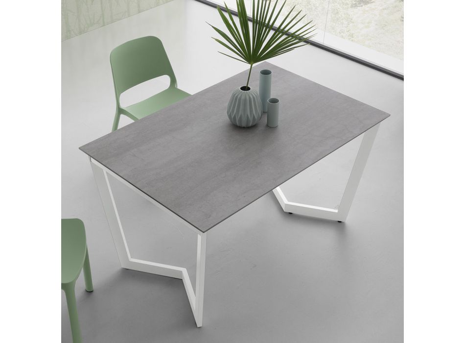 Stół rozkładany do 238 cm z blatem z laminatu Made in Italy - Pablito Viadurini