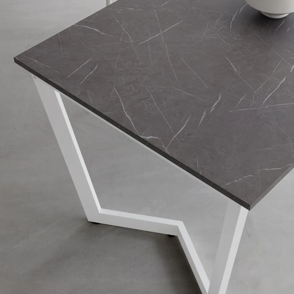 Rozkładany stół do 238 cm z metalu i Hpl Made in Italy - Pablito Viadurini