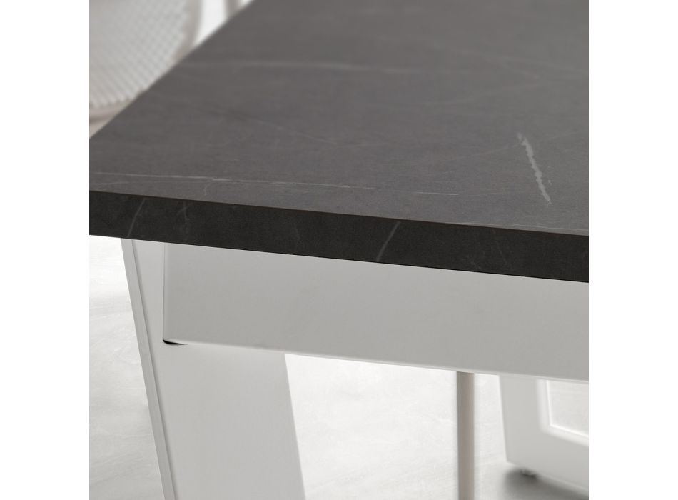 Rozkładany stół do 238 cm z metalu i Hpl Made in Italy - Pablito Viadurini