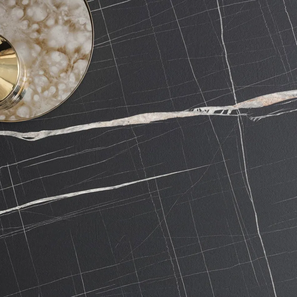 Stół rozkładany do 238 cm metalowy i kolorowy Hpl Made in Italy - Pablito Viadurini