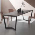 Stół rozkładany do 238 cm Moka Metal i Hpl Made in Italy - Pablito Viadurini