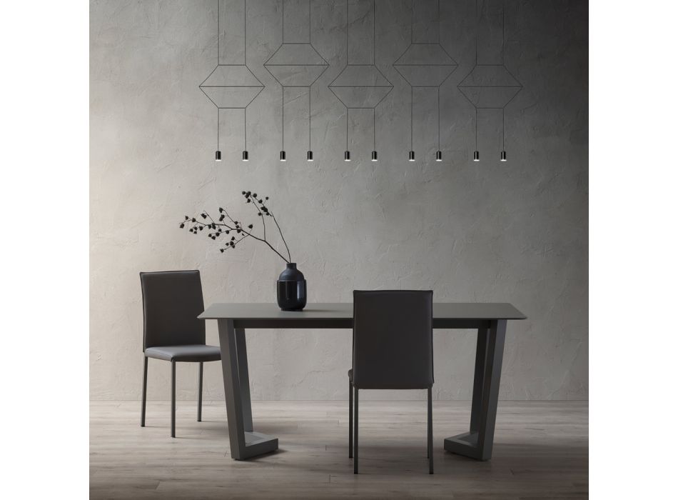 Rozkładany stół do 300 cm w warstwowym Fenixie Made in Italy - Bastiano Viadurini