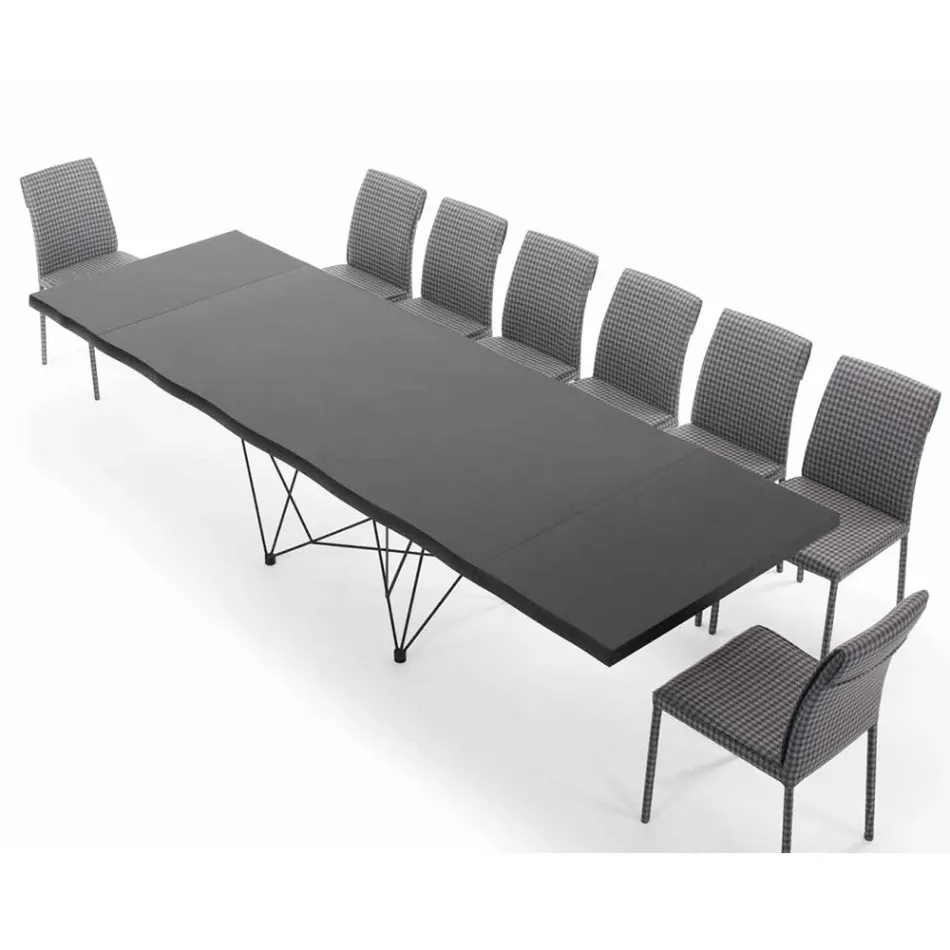 Rozkładany stół do 300 cm z fornirowanego drewna Made in Italy – Ezzellino Viadurini