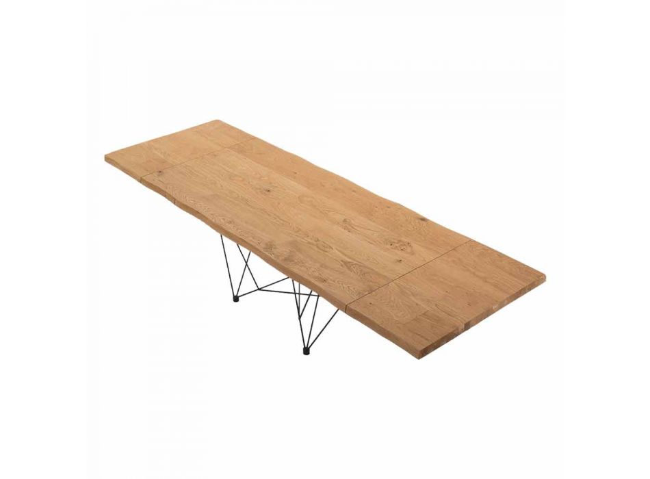 Stół rozkładany do 300 cm z fornirowanego drewna Made in Italy – Ezzellino Viadurini