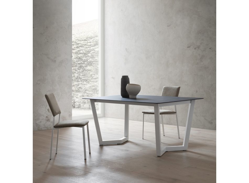 Rozkładany stół do 300 cm Laminowany blat HPL Made in Italy - Bastiano Viadurini