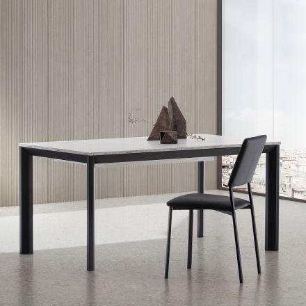 Stół rozkładany do 334 cm z aluminium i Hpl Made in Italy - Filiberto Viadurini