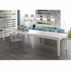 Stół rozkładany Cagliari do 380 cm ze szkła ceramicznego i metalu Viadurini