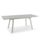 Stół rozkładany do 200 cm z kamienia spiekanego z efektem marmuru - ananas Viadurini