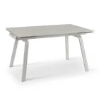 Stół rozkładany do 200 cm z kamienia spiekanego z efektem marmuru - ananas Viadurini