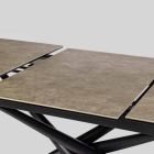 Stół rozkładany do 220 cm z ceramiki i stali Homemotion - Brianza Viadurini