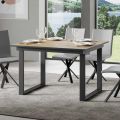 Stół rozkładany do 220 cm z drewna i żelaza Wyprodukowano we Włoszech - Nuvola