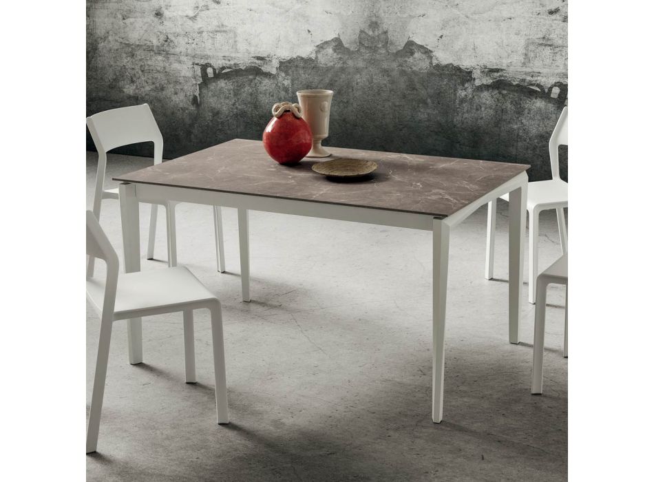 Stół rozkładany do 240 cm z blatem HPL Made in Italy - Fantastycznie Viadurini