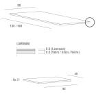 Stół rozkładany do 240 cm z blatem z laminatu Wyprodukowano we Włoszech - maltański Viadurini