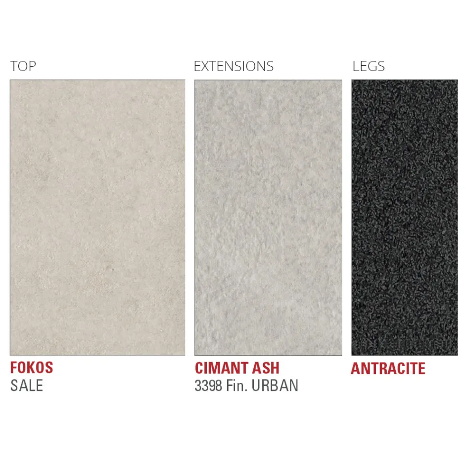 Rozkładany stół do 240 cm z blatem Laminam Wyprodukowano we Włoszech - maltański Viadurini