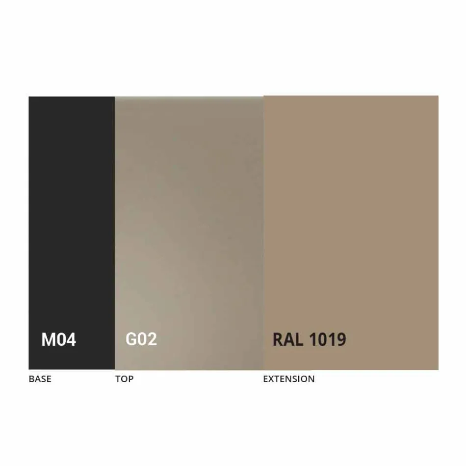 Wysuwany stół do 250 cm ze szklanym blatem Made in Italy - Pitagora Viadurini