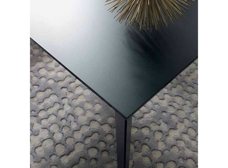 Wysuwany stół do 250 cm ze szklanym blatem Made in Italy - Pitagora Viadurini
