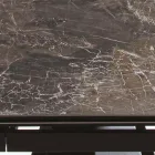 Rozkładany stół do 280 cm ze stali i matowego szkła ceramicznego - Viterbo Viadurini