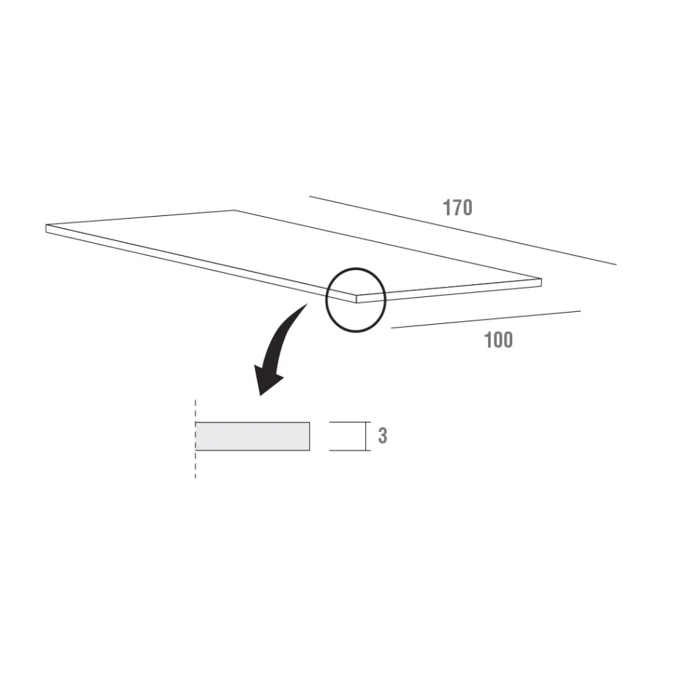 Rozkładany stół do 280 cm w Fenix Made in Italy, Precious - Aresto Viadurini