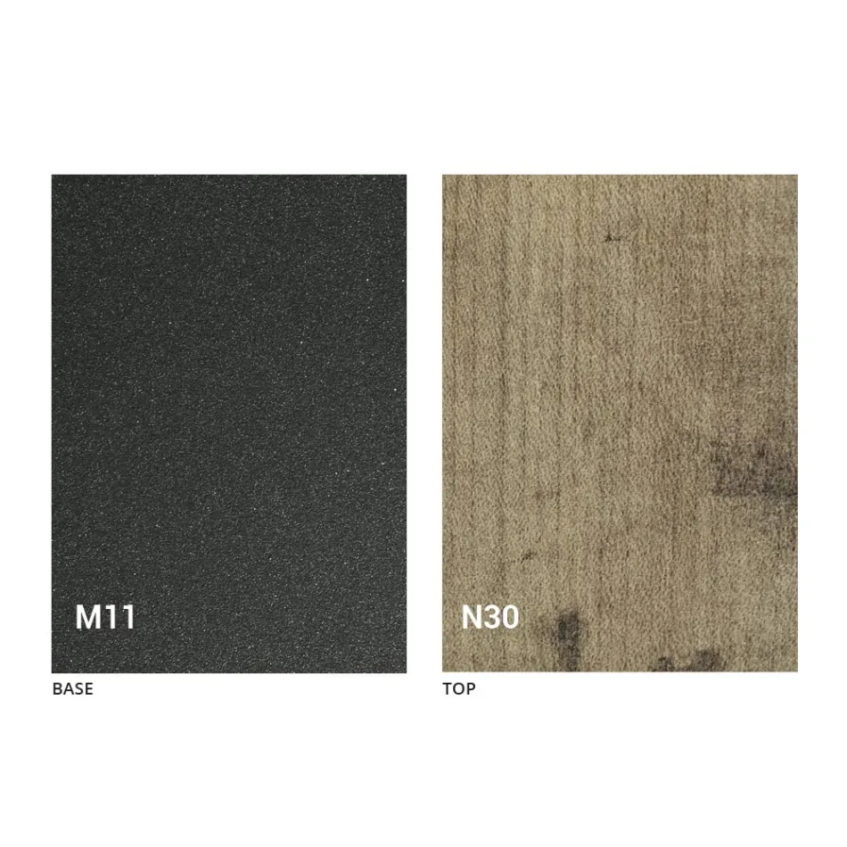 Rozkładany stół do 280 cm z drewna i metalu Made in Italy - Gallotto Viadurini