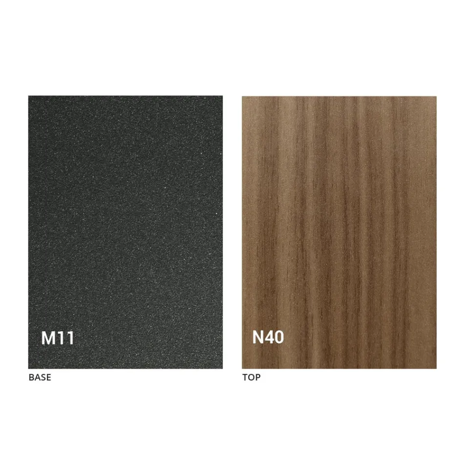 Rozkładany stół do 280 cm z drewna i metalu Made in Italy - Gallotto Viadurini