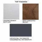 Stół rozkładany do 280 cm ze szkła i forniru – Eugrafo Viadurini