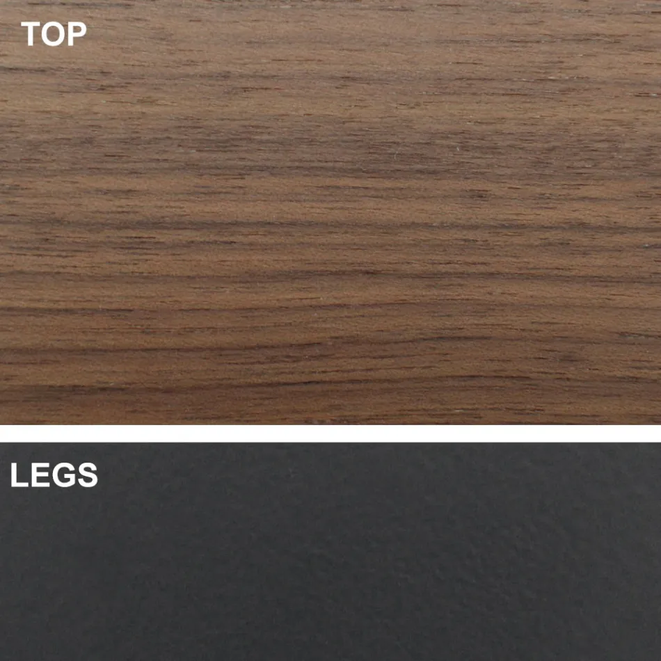 Rozkładany stół do 300 cm z fornirowanym blatem Made in Italy - Grotta Viadurini