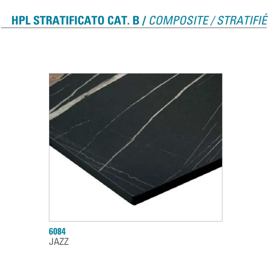 Stół rozkładany do 300 cm w warstwowym HPL Made in Italy - Bastiano Viadurini