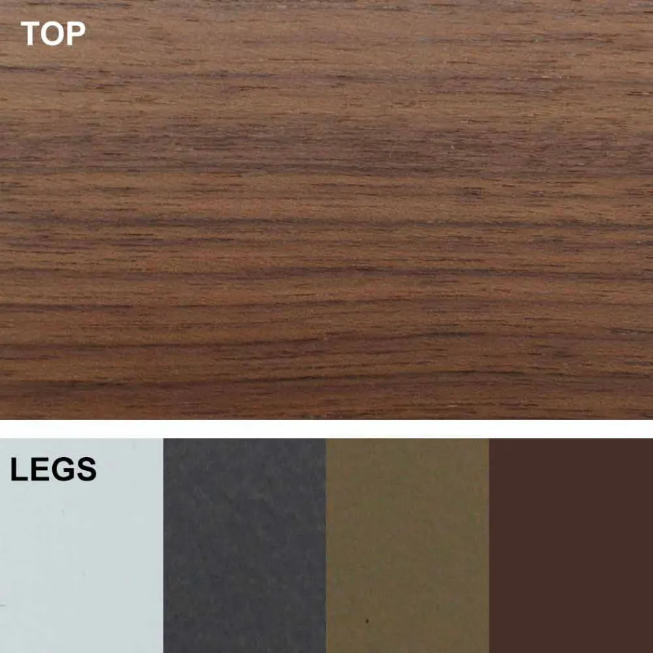 Stół rozkładany do 300 cm z drewna i stali Made in Italy - Settimmio Viadurini