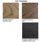 Stół rozkładany do 300 cm z drewna fornirowanego i szkła - Łza Viadurini