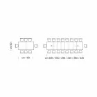 Stół rozkładany do 470 cm z fornirowanego drewna Made in Italy – Gordito Viadurini